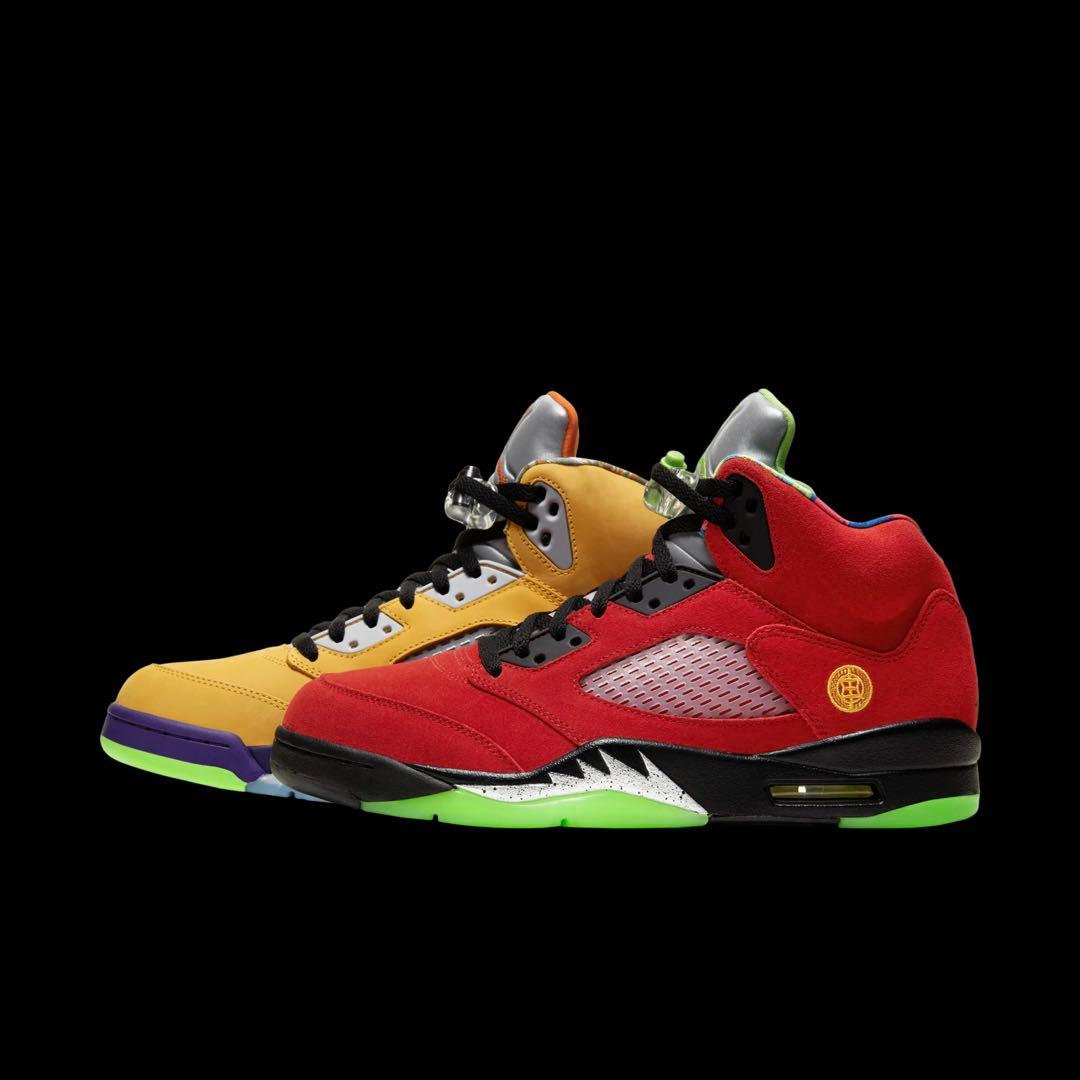 ナイキ エアジョーダン5 レトロ ハイカットスニーカー ワットザ レッドイエロー