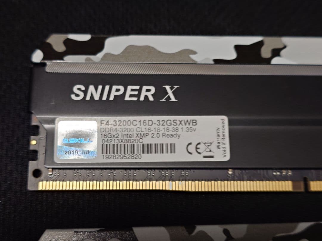 メモリー G.SKILL SNIPER X 32GB DDR4 3200MHz