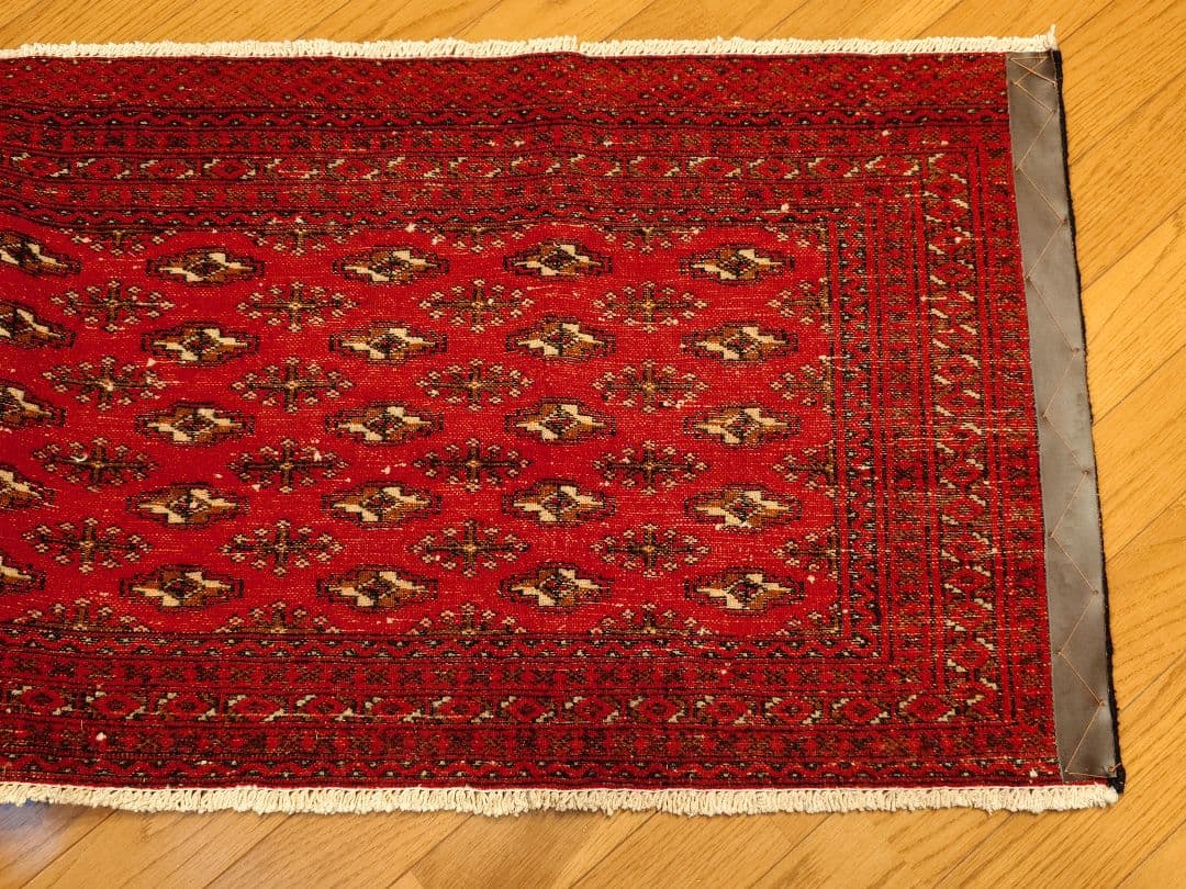 【rubi _p】ペルシャ絨毯　トルクメン　ラグ　イラン　手織り（2）