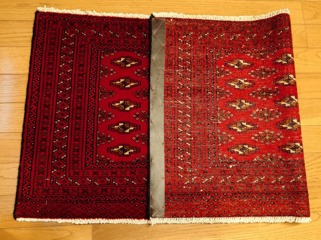 【rubi _p】ペルシャ絨毯　トルクメン　ラグ　イラン　手織り（2）