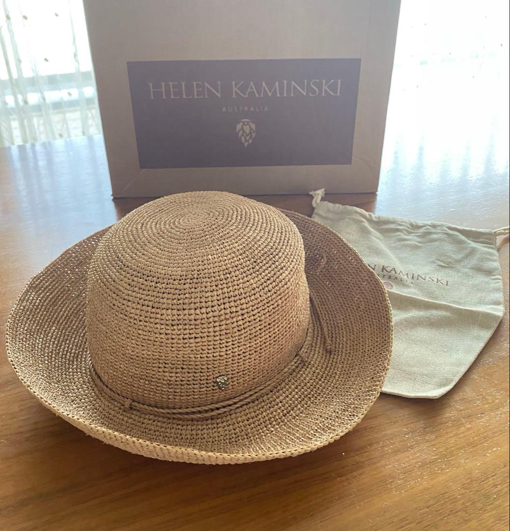 ヘレンカミンスキー　プロヴァンス8 ラフィアハット　ヌガー　麦わら帽子