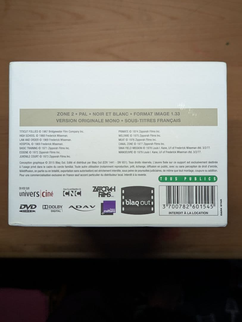 洋画・外国映画 FREDERICK WISEMAN INTEGRALE VOL. 1 67-79