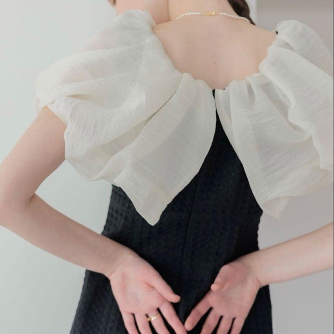 LEJA 2WAYオフショルダー パフスリーブ バリエ マーメイドワンピース