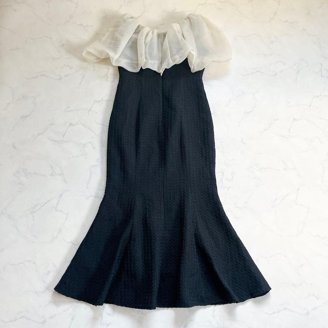 LEJA 2WAYオフショルダー パフスリーブ バリエ マーメイドワンピース