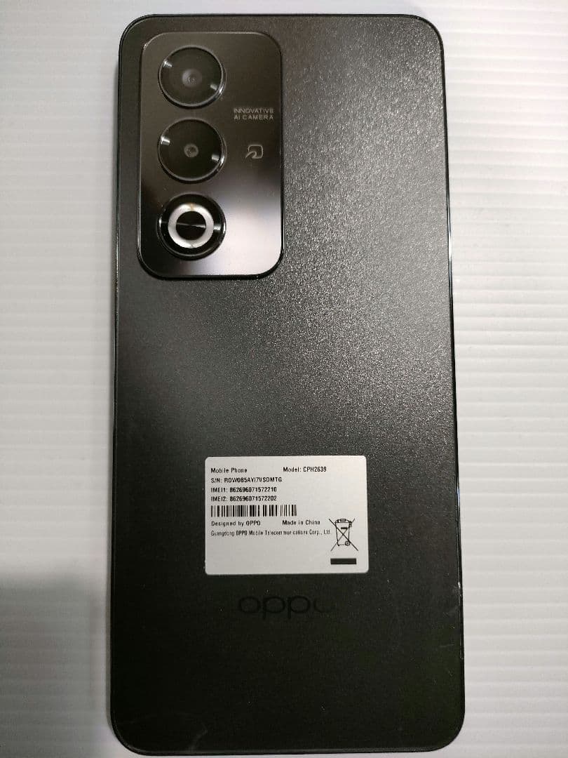 SIMフリー OPPO A3 5G 128GB ブラック