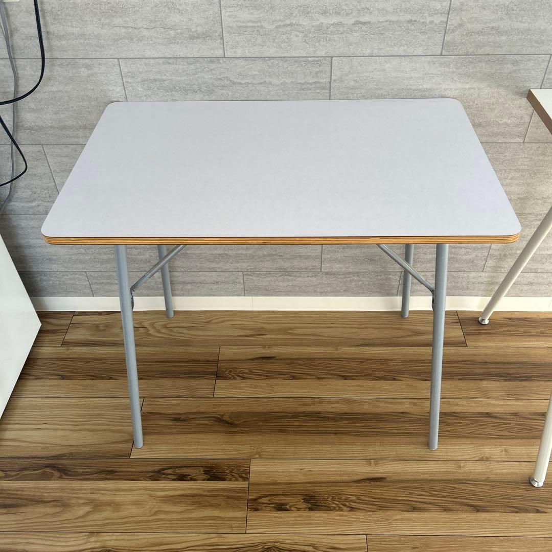 【廃盤】無印良品　机　メラミン天板　折りたたみ式