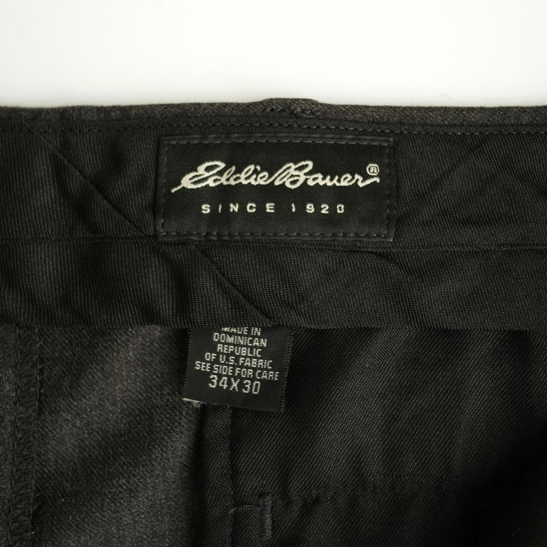 Eddie Bauer 90s ワンタックスラックス チャコール 34×30