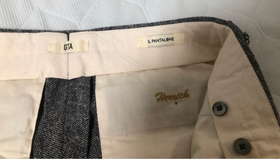 最終GTA プリーツ パンツ 46 サイドアジャスター　HERRICKエリック