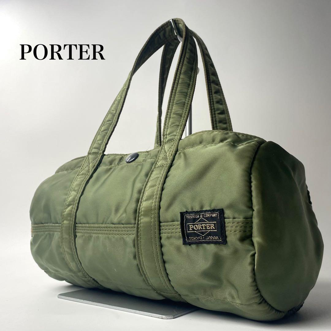 HOKUポーター タンカー　ミニボストン　ロールボストン　セージ　カーキ