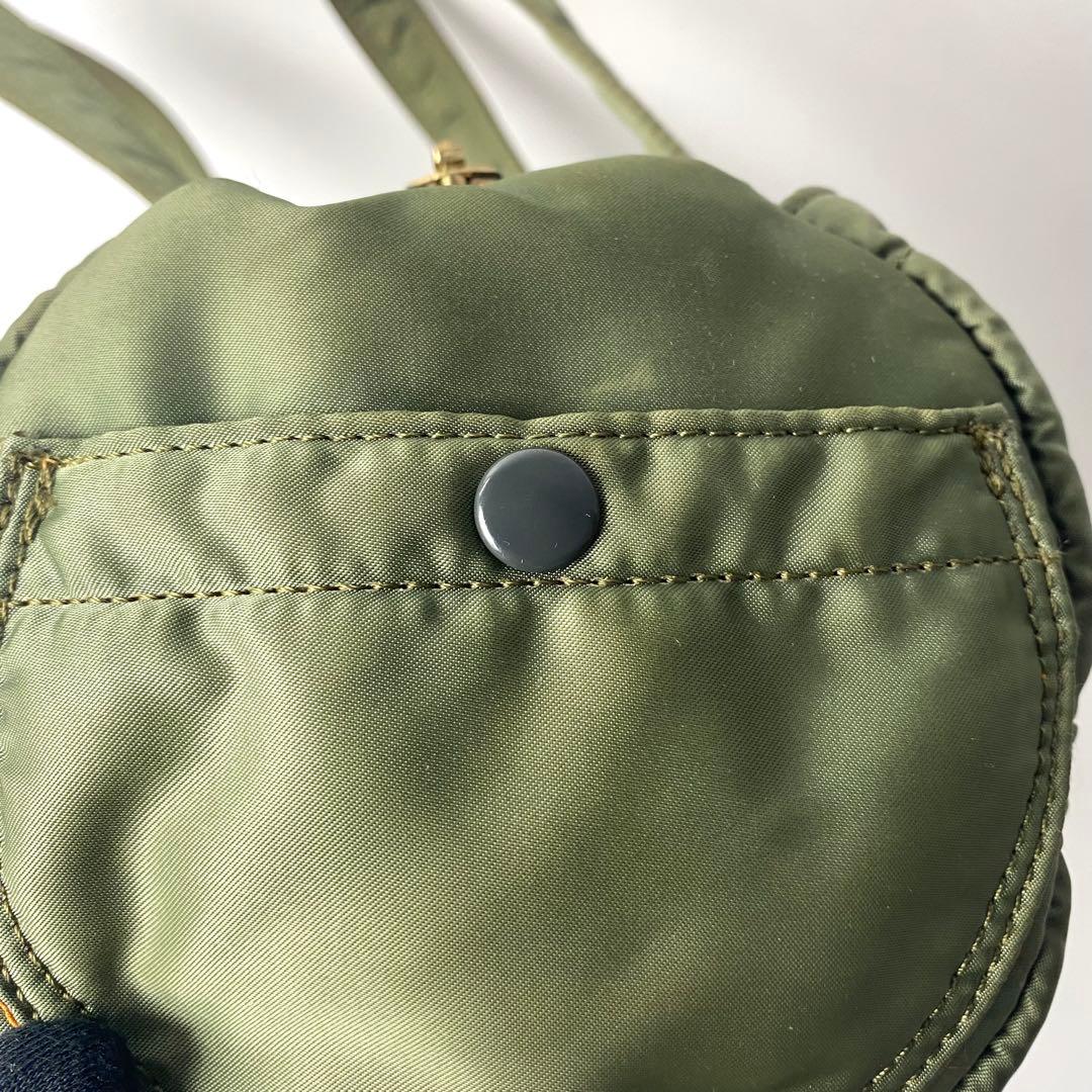 HOKUポーター タンカー　ミニボストン　ロールボストン　セージ　カーキ