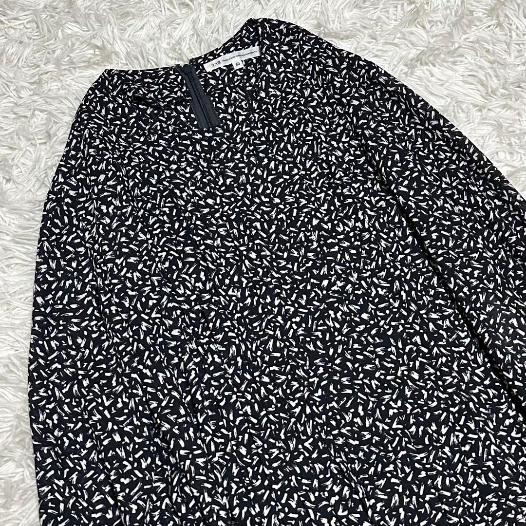 ✨極美品✨25ss【定価3.6万】23区 ペインティングプリントワンピース 40