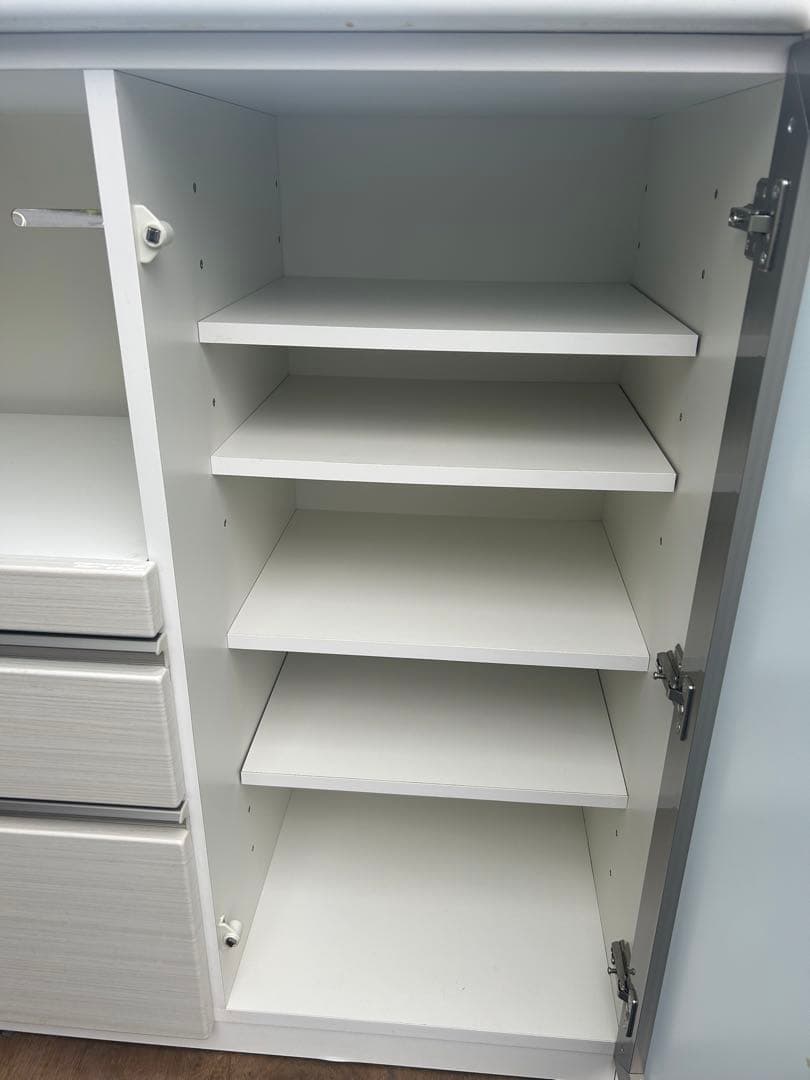 モンブラン　ニトリ　ホワイトキッチン収納キャビネット　※直接引取