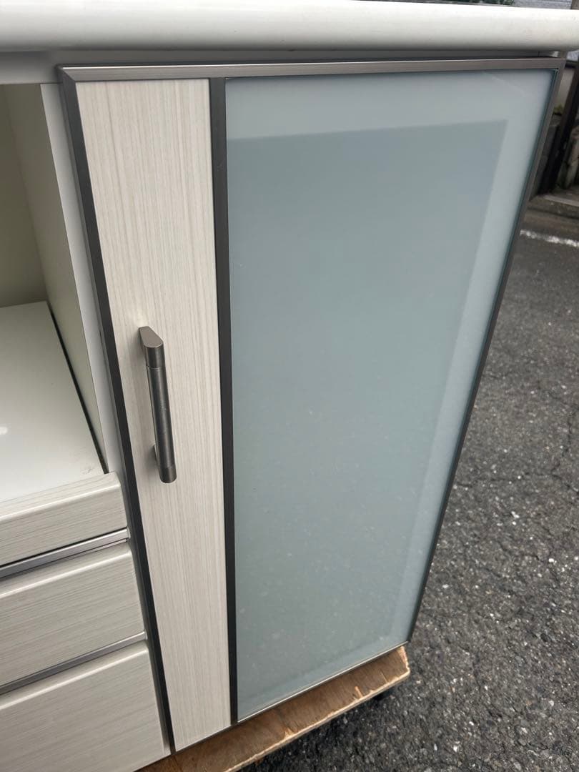 モンブラン　ニトリ　ホワイトキッチン収納キャビネット　※直接引取