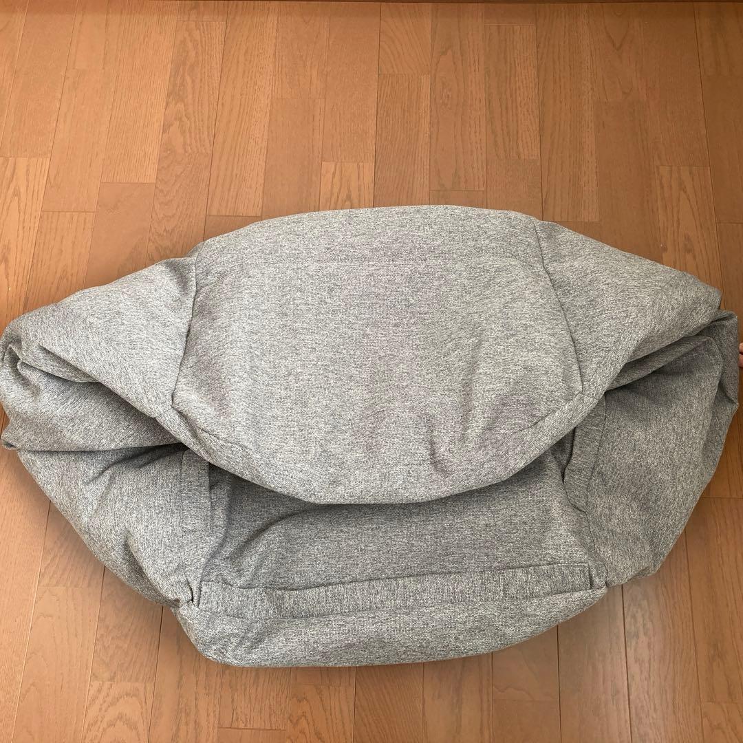 【★美品★】MUJI 無印良品 空気でできたソファ グレー ポンプ付き