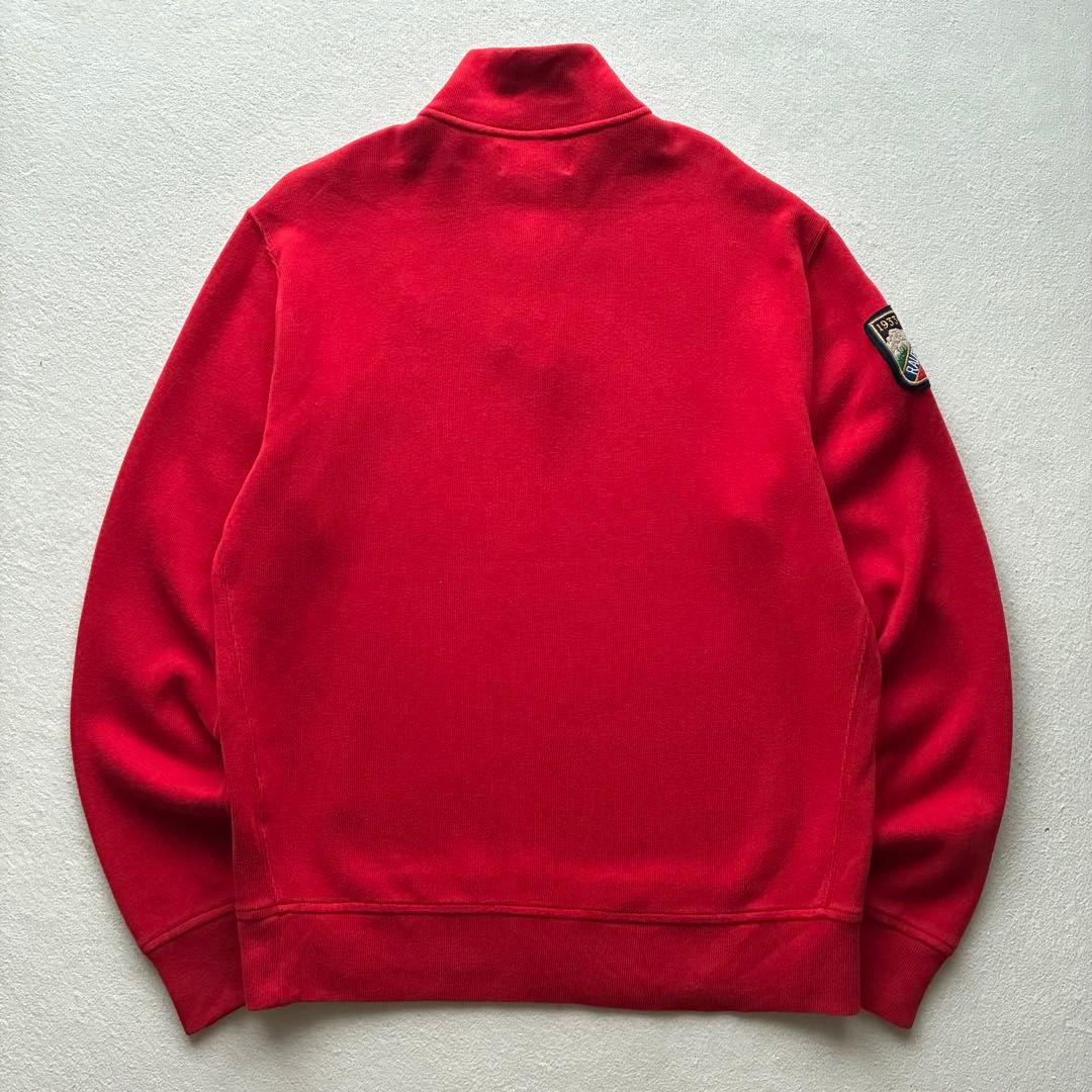 【美品】ラルフローレン ハーフジップ プルオーバースウェット ビッグポニー M