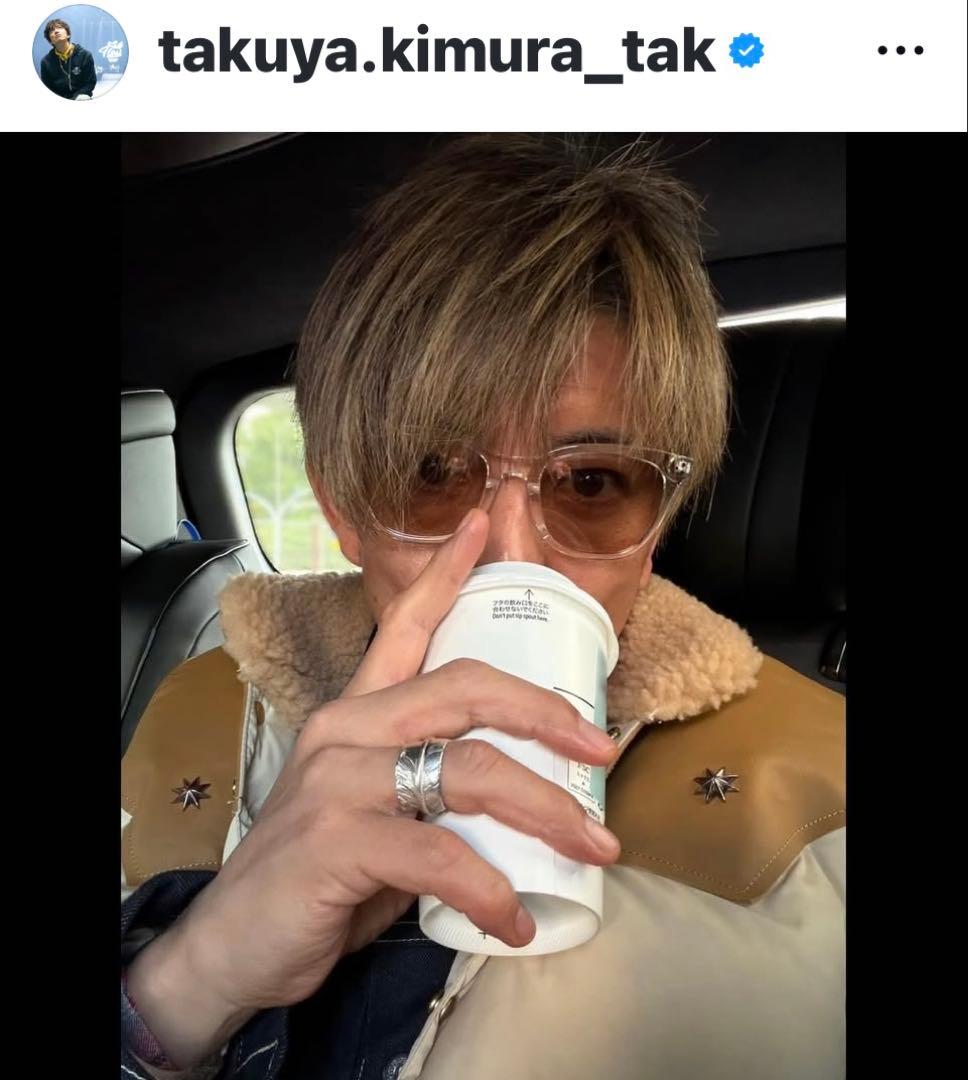 キムタク 木村拓哉さん オンデーズ OWNDAYS クリアフレーム サングラス