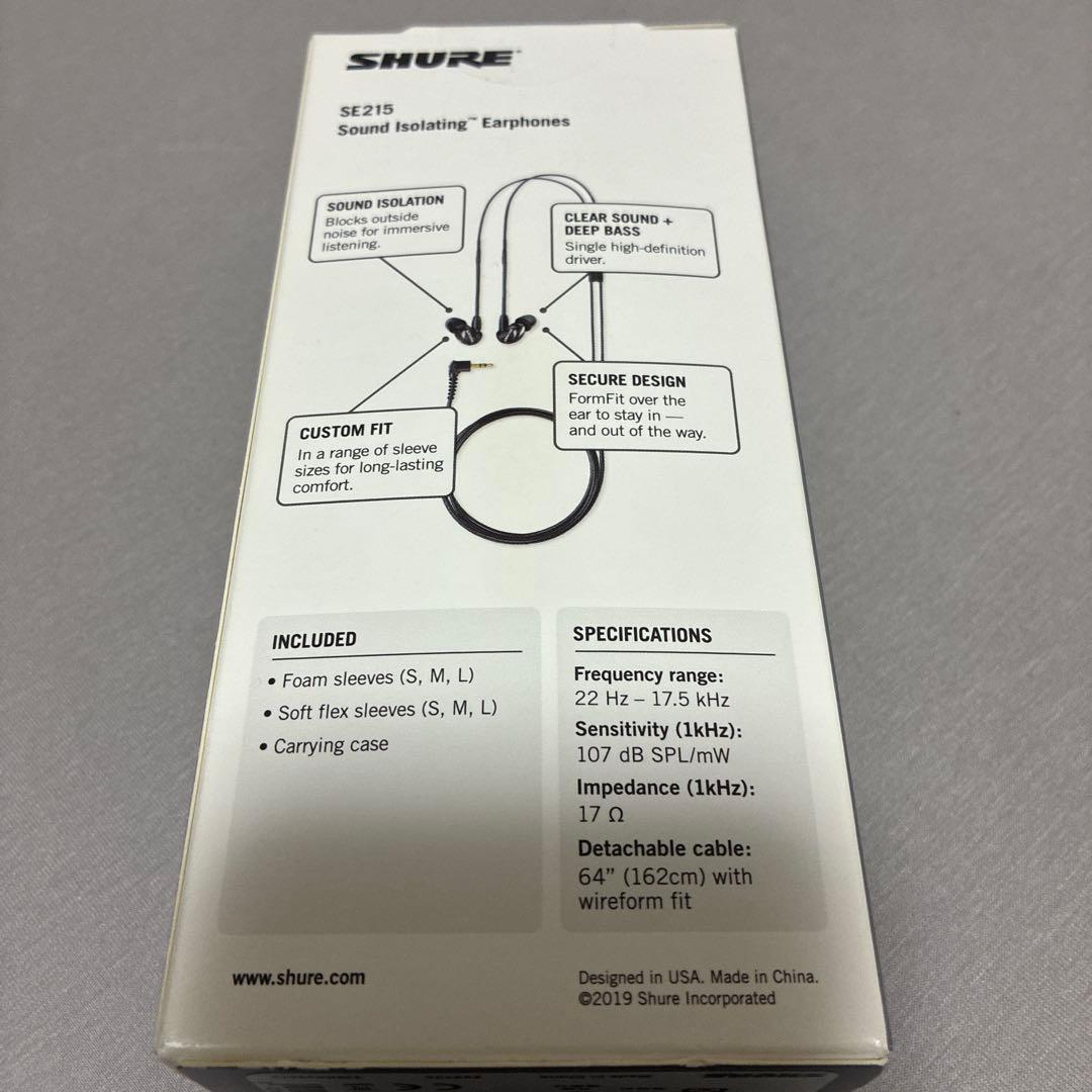 SHURE SE215 新品未開封