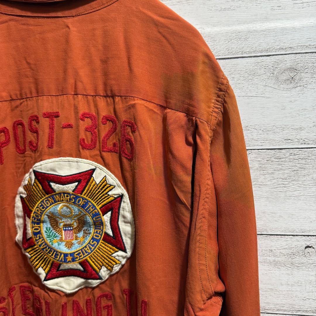 50s King Louie キングルイ 黒タグ 長袖 シャツ M ボウリング