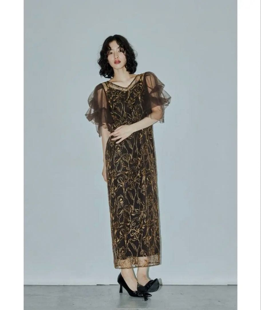 niana オケージョンドレスブラウン(M)