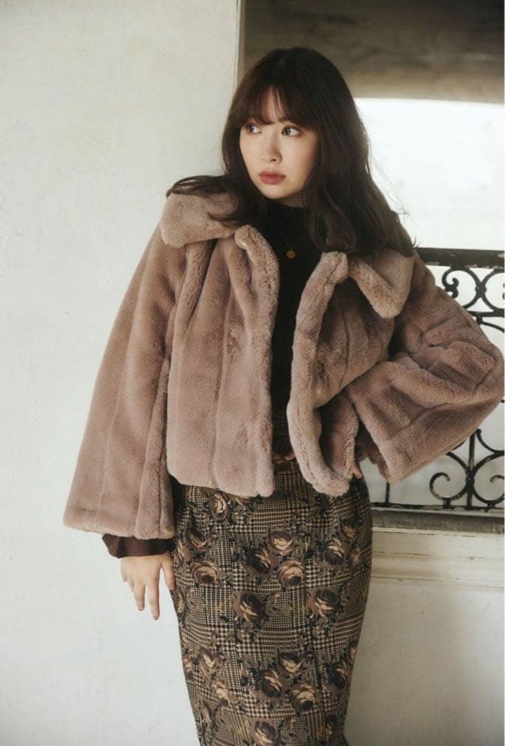 Winter Love Faux Fur Coat（mocha）