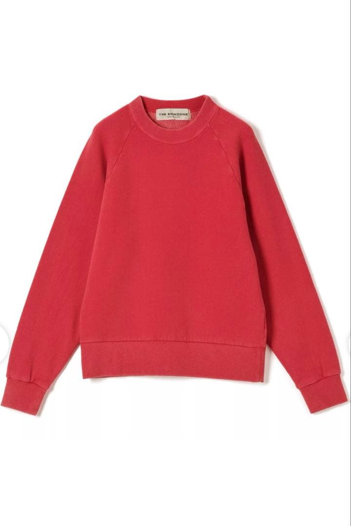 【シンゾーン】コモンスウェット美品　レッド　トレーナー