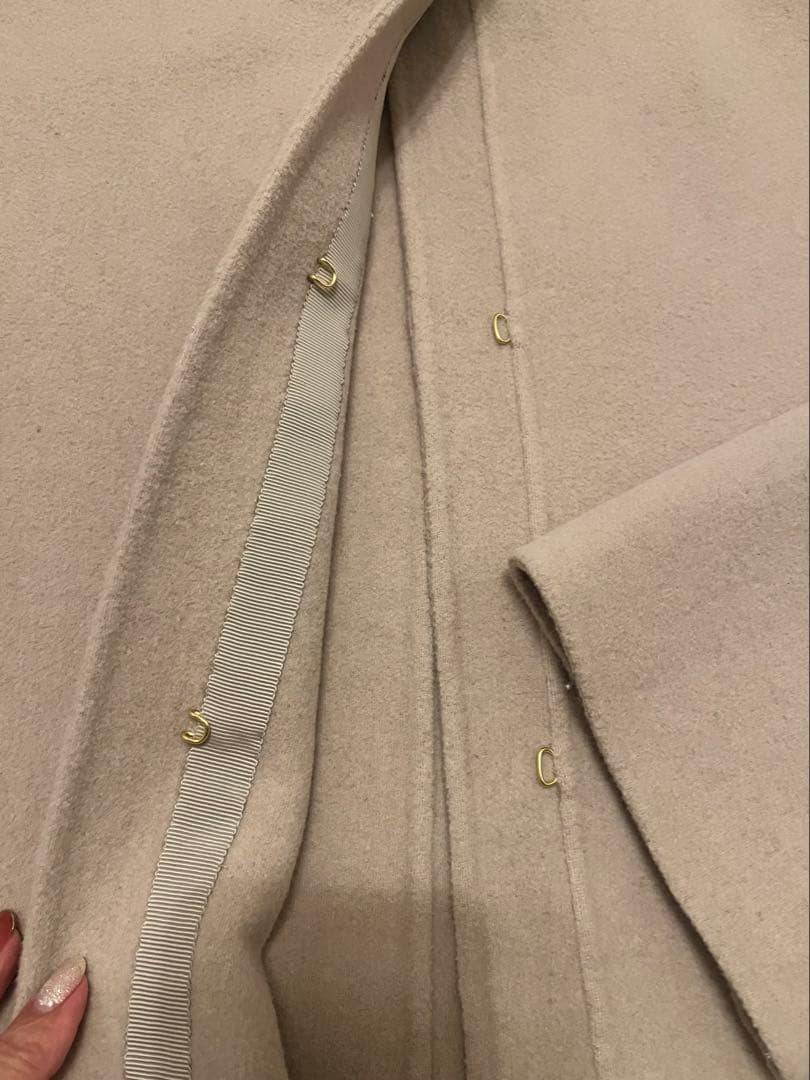 2025年　MilaOwen ミラオーウェン2wayファーポケットリバーコート