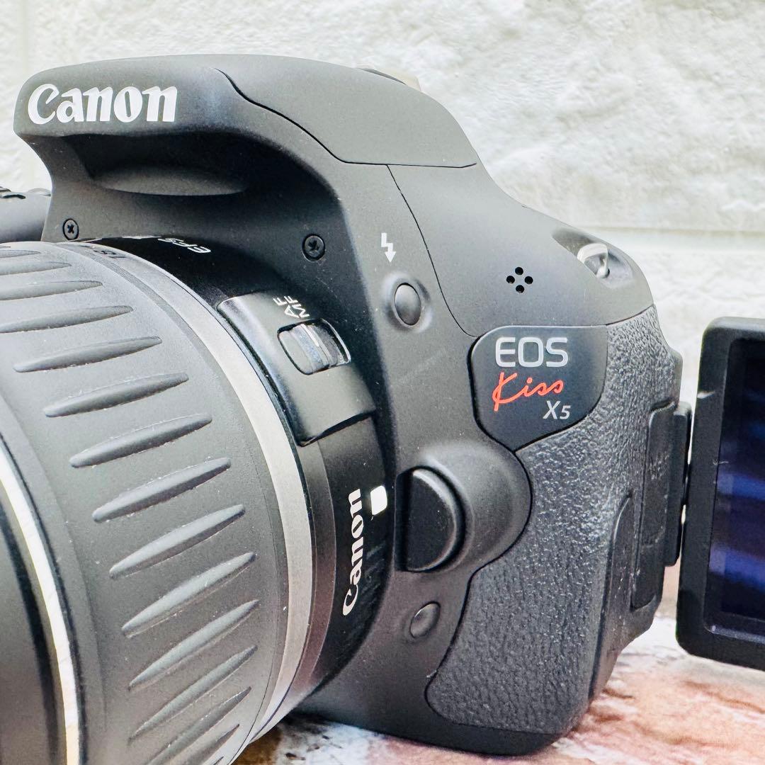 Canon EOS Kiss X5 レンズキット　 スマホ転送すぐ使えます