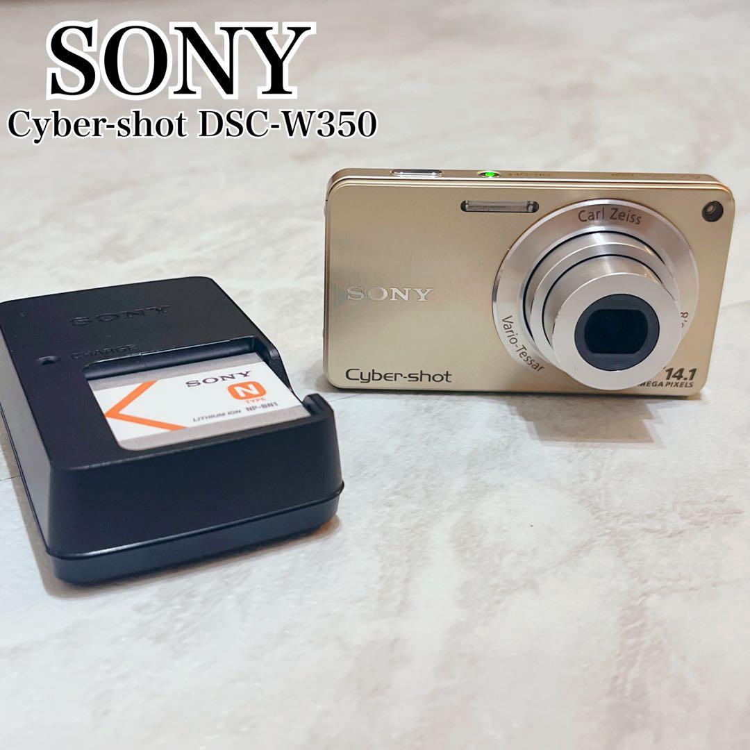 【美品】SONY Cyber-shot DSC-W350 シャンパンゴールド