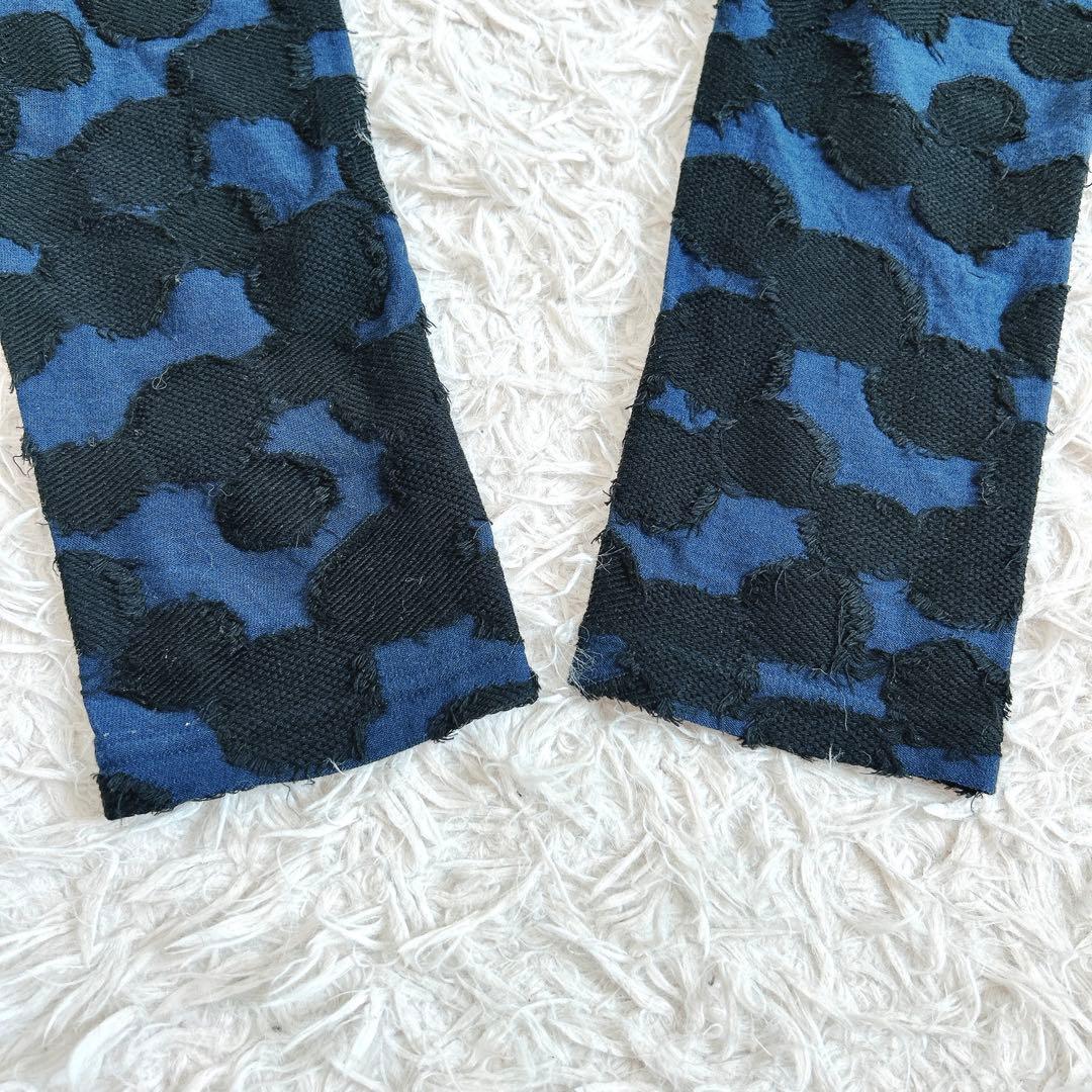 美品⁂センソユニコ⁂メフウ⁂長袖プルオーバー　サークルジャガード　総柄　変形ヘム