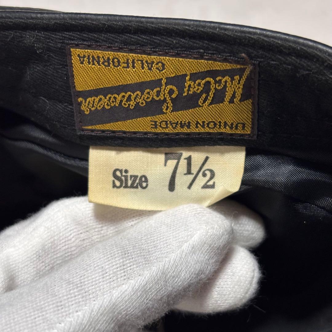 【超希少】ザリアルマッコイズ ディアスキンレザーキャスケット ブラック 鹿革