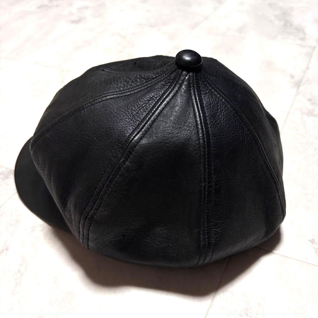 【超希少】ザリアルマッコイズ ディアスキンレザーキャスケット ブラック 鹿革