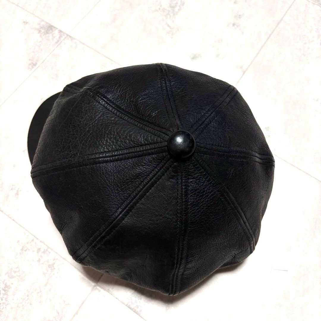 【超希少】ザリアルマッコイズ ディアスキンレザーキャスケット ブラック 鹿革