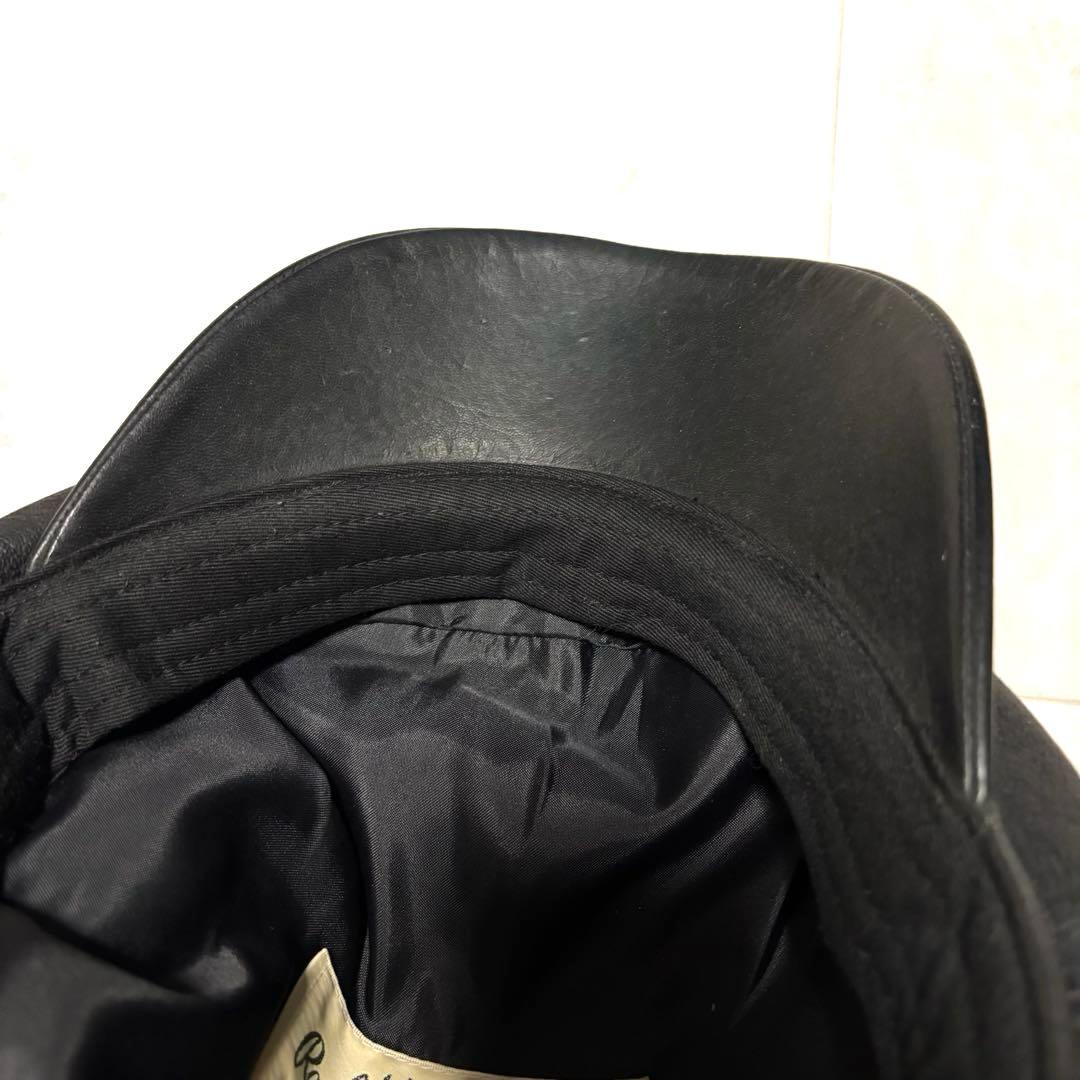 【超希少】ザリアルマッコイズ ディアスキンレザーキャスケット ブラック 鹿革