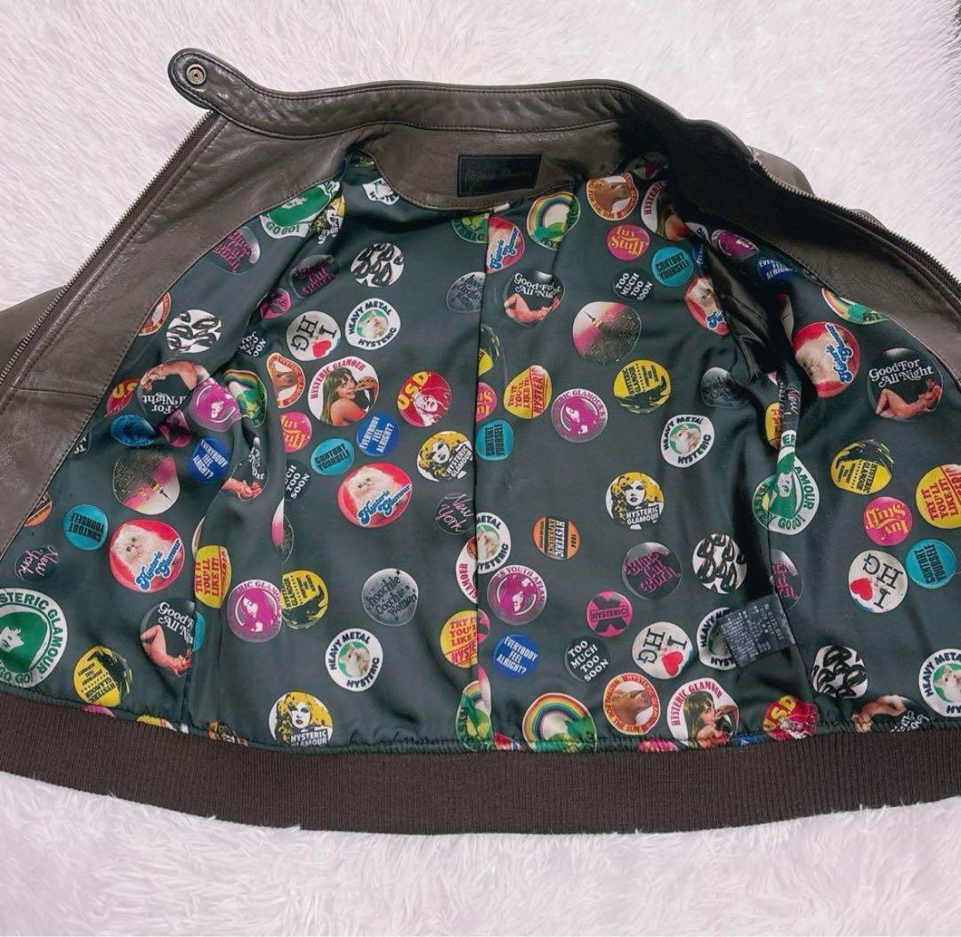 【HYSTERIC GLAMOUR】レザージャケット　ライダース　山羊革　M