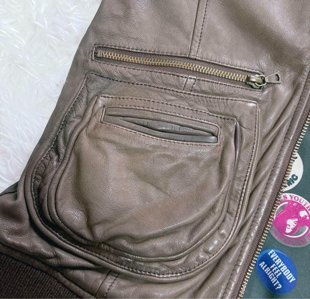 【HYSTERIC GLAMOUR】レザージャケット　ライダース　山羊革　M