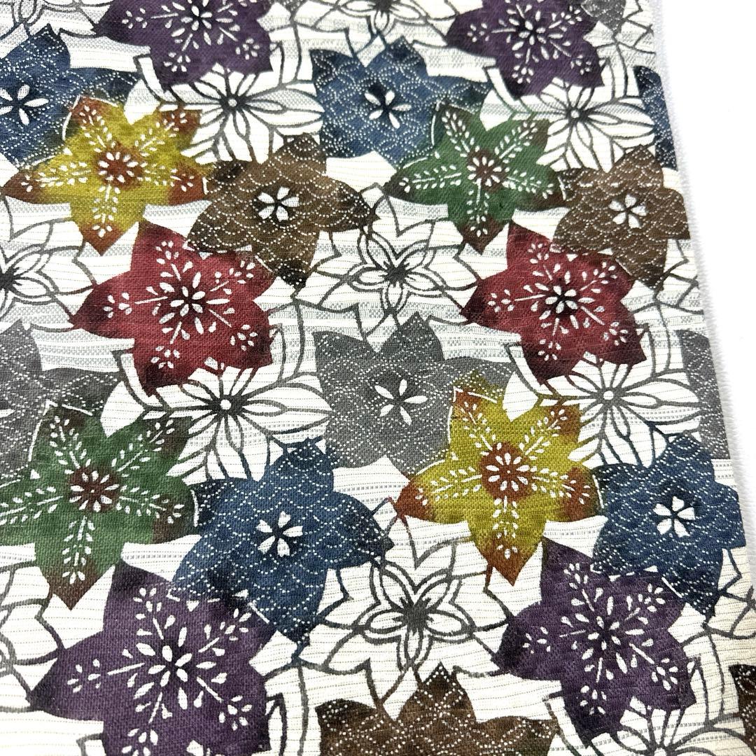 専用帯4753 ●江戸紅型 高級 正絹 全通 名古屋仕立て 名古屋帯