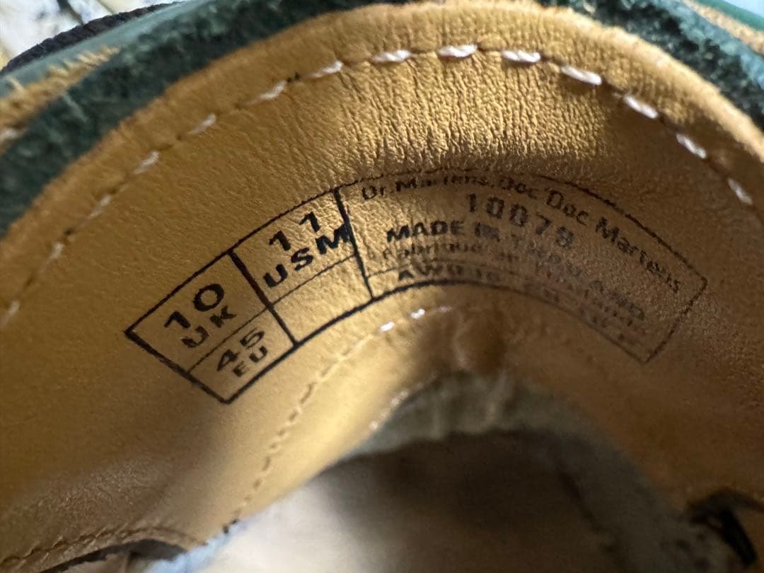 ドクターマーチン 3ホール グリーン