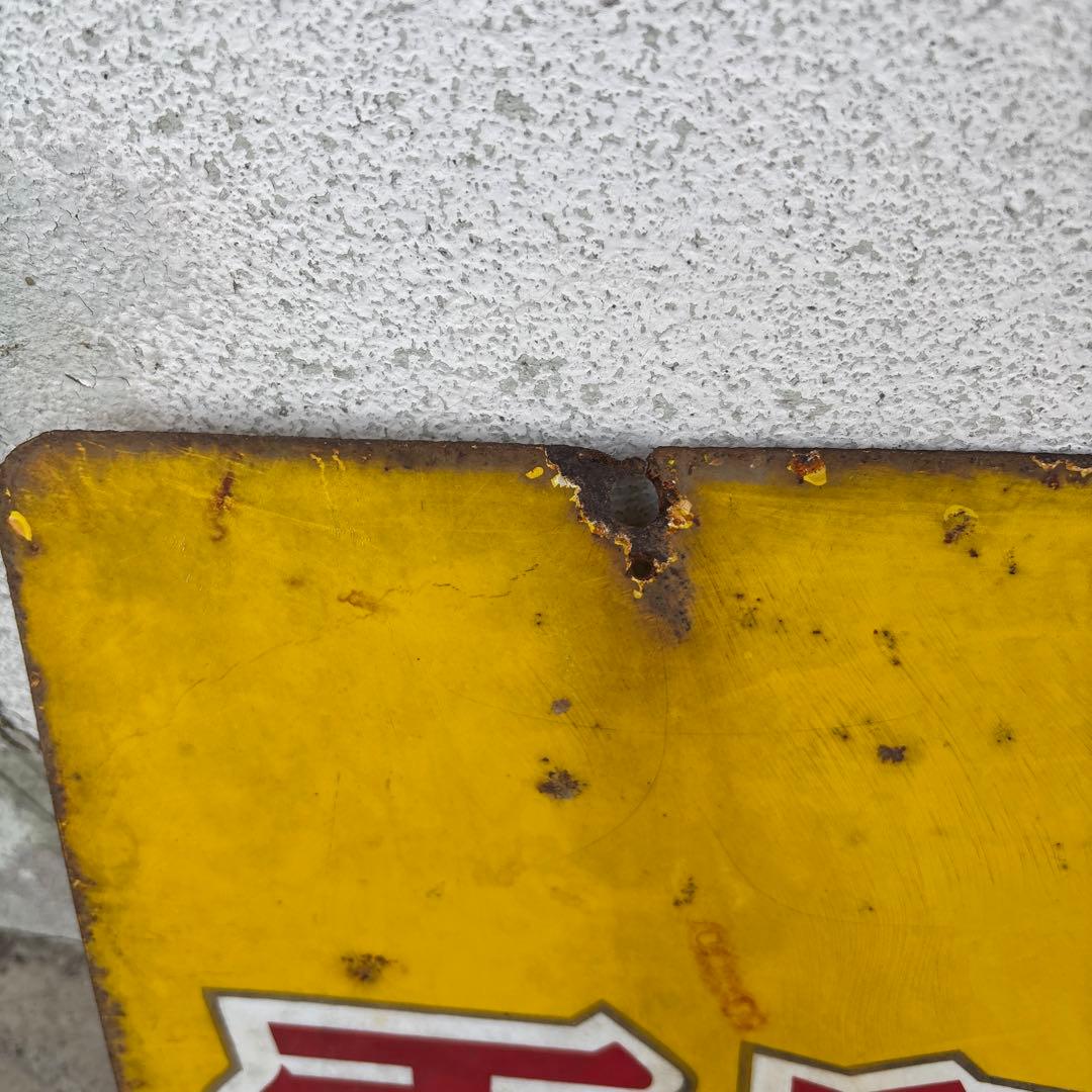 レトロ 雪印バター 琺瑯看板 ホーロー看板