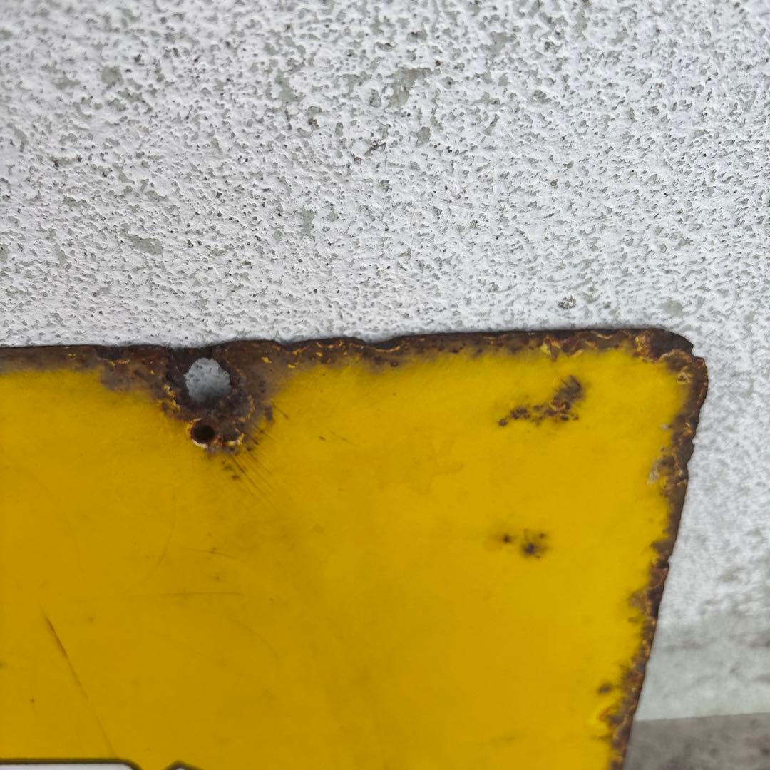 レトロ 雪印バター 琺瑯看板 ホーロー看板