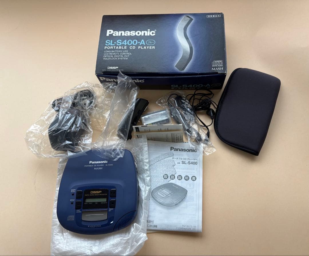 Panasonic ポータブルCDプレーヤーSL-S400-Aジャンク品