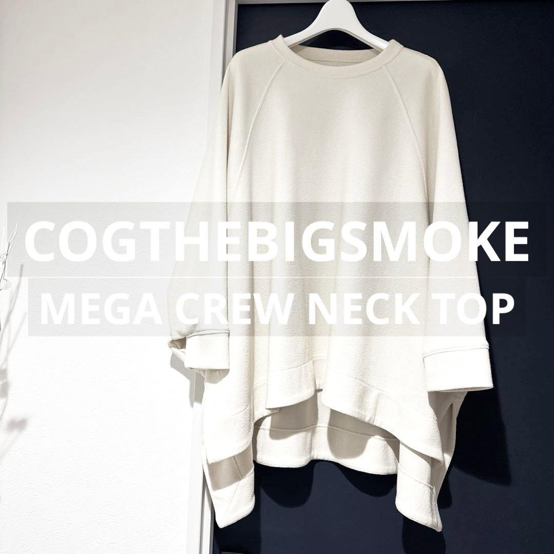 コグザビッグスモーク MEGA CREW NECK TOP ナチュラル