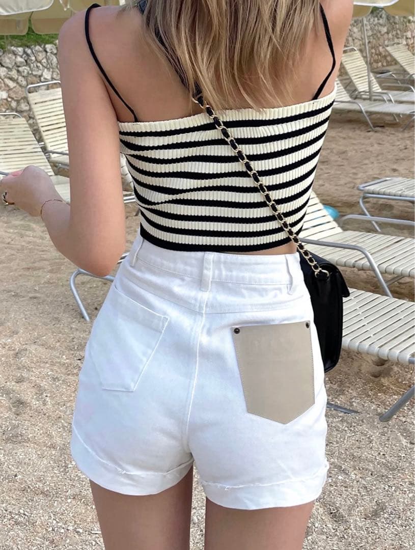 ☆DIANTE☆ロールアップデニムショートパンツ☆