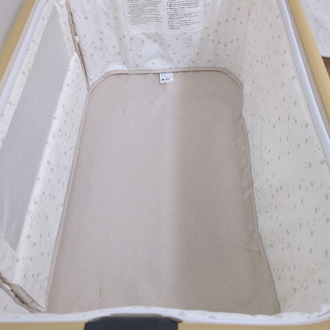 【中古良品】HZDMJ ベビーベッド　カーキ