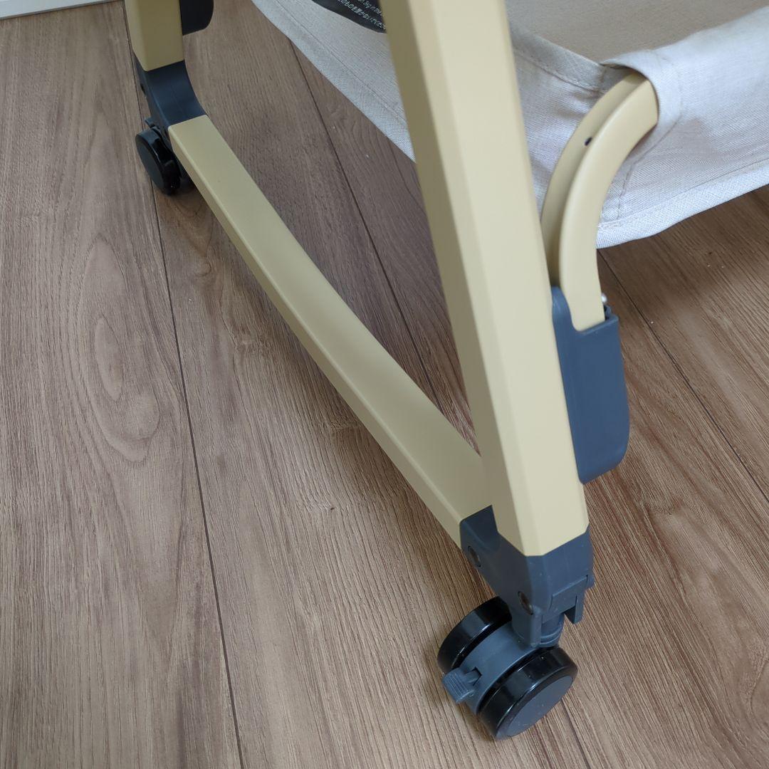 【中古良品】HZDMJ ベビーベッド　カーキ