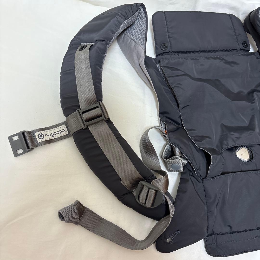 hugapapa 抱っこ紐 グレー 箱付き