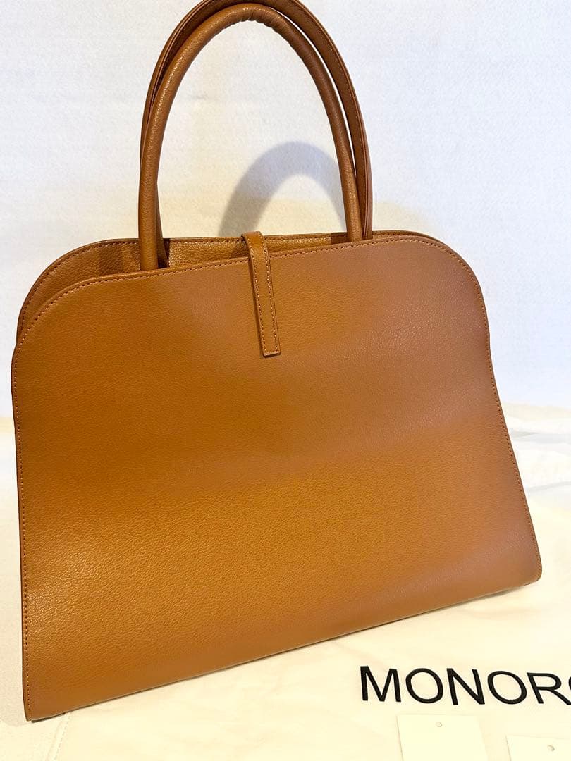 《値下げ》【新品未使用】MONOROWBLANCLARGEモノロウバッグキャメル