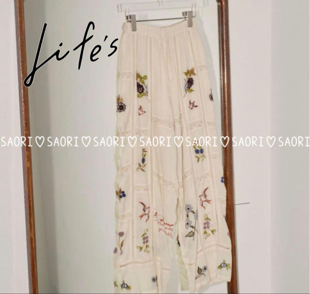 TODAYFUL★Embroidery Patchwork Trousers