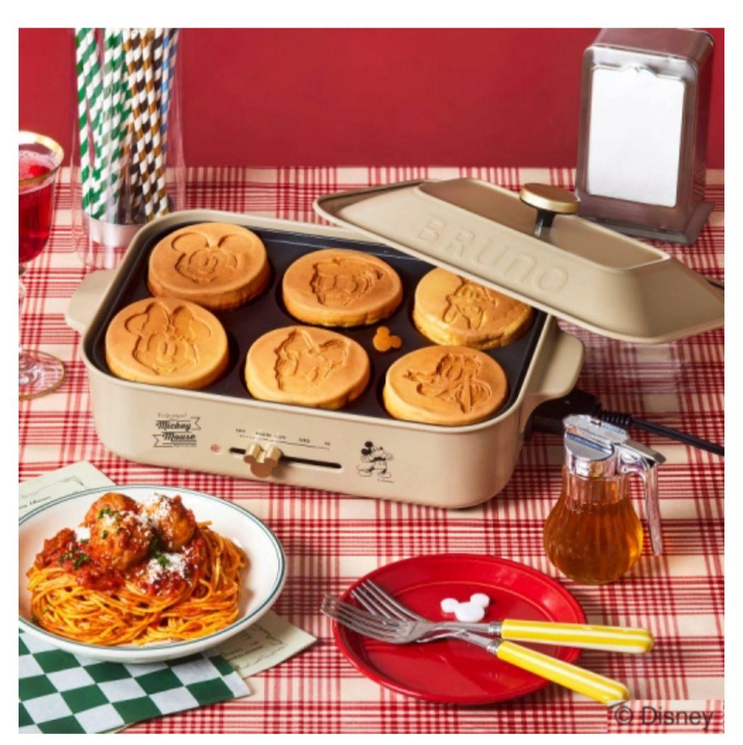 《BRUNO》DISNEY コンパクトホットプレート赤