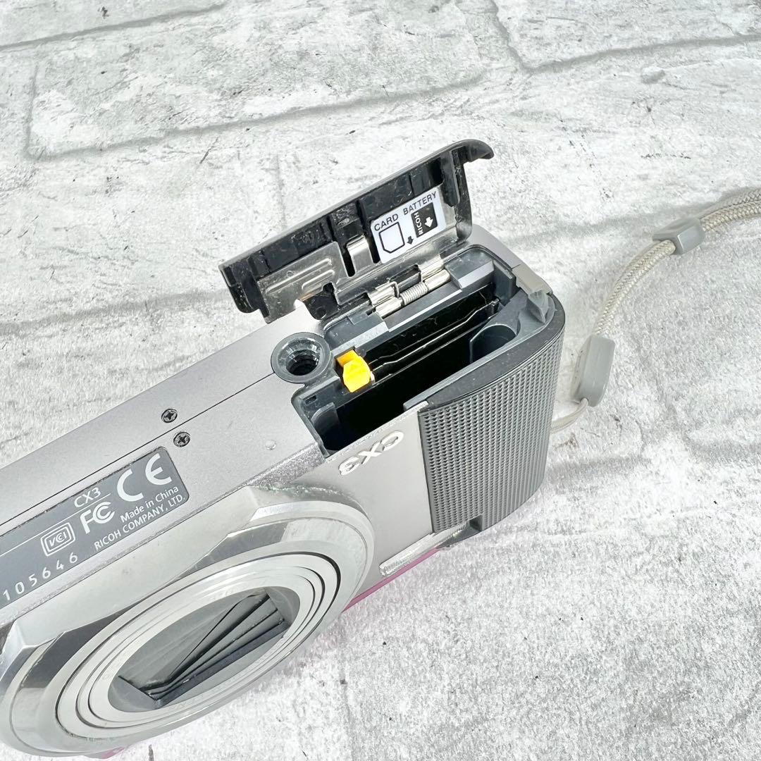 RICOH デジタルカメラ CX3 ピンクシルバー ツートンカラー