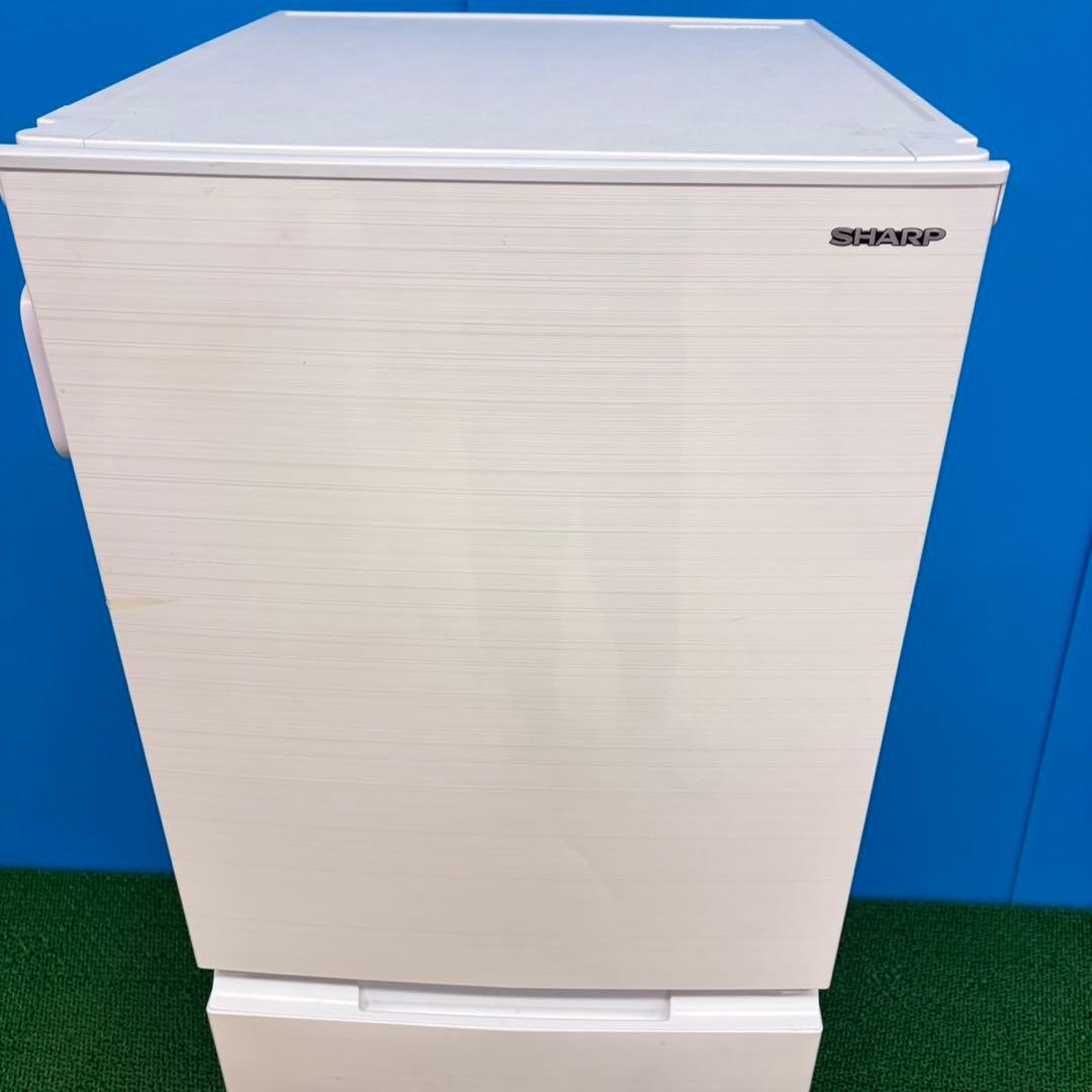 653 関東　SHARP 冷蔵庫　小型　一人暮らし　付け替えどっちもドア　清掃済